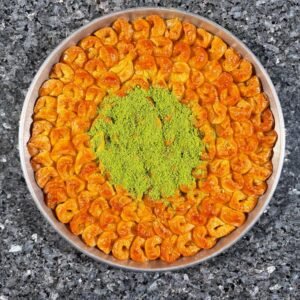 40 cm Tablett Bülbül Yuvası mit Pistazien