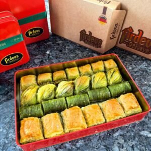 1000 g Gemischte Baklava, Geschenkbox aus Blech